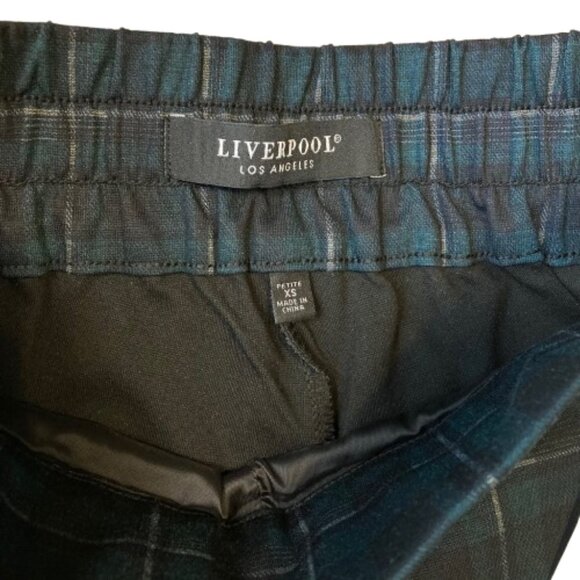 Liverpool Mabel Pull-On Crop Straight Pants Women's XS PETITE Tartan Plaid NWT - Picture 6 of 10